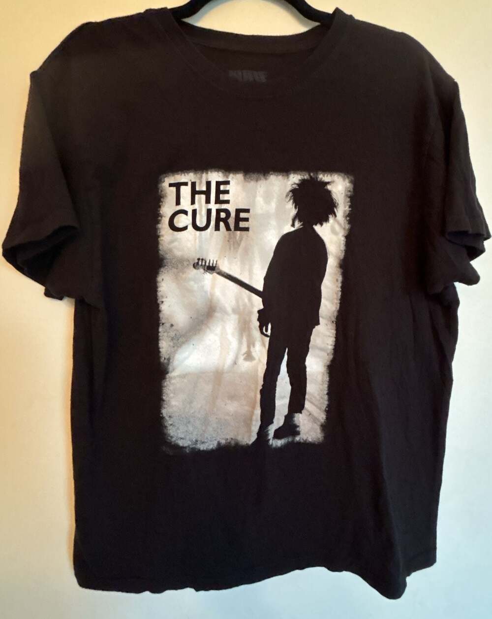 The Cure Boys Don't Cry Robert Smith Silhouette Black Band T-Shirt XL